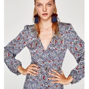 *NWT* Zara Wrap MIDI Dress, Sz Med